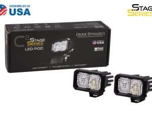 Diode Dynamics C2 1.0 Pro White Spot Rbl (Pair) Led Pods 7 Diode Dynamics SSC2 LED Pod Lights