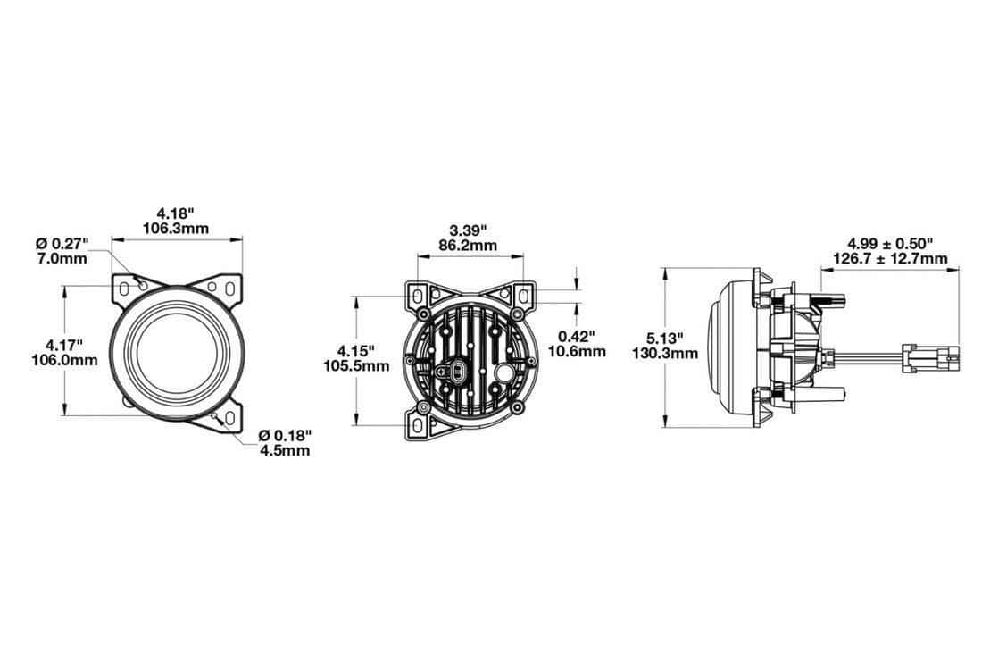 J.w. Speaker Model 95 Led Fog Light Kit 8 JW SPEAKER MODEL 95 (PAIR) PETERBILT 579/587 & KENWORTH T660 FOG LIGHTS