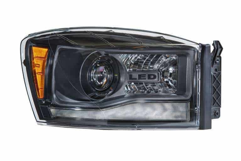 Alternative view of 2006-2008 Ram Hybrid Headlights-Morimoto