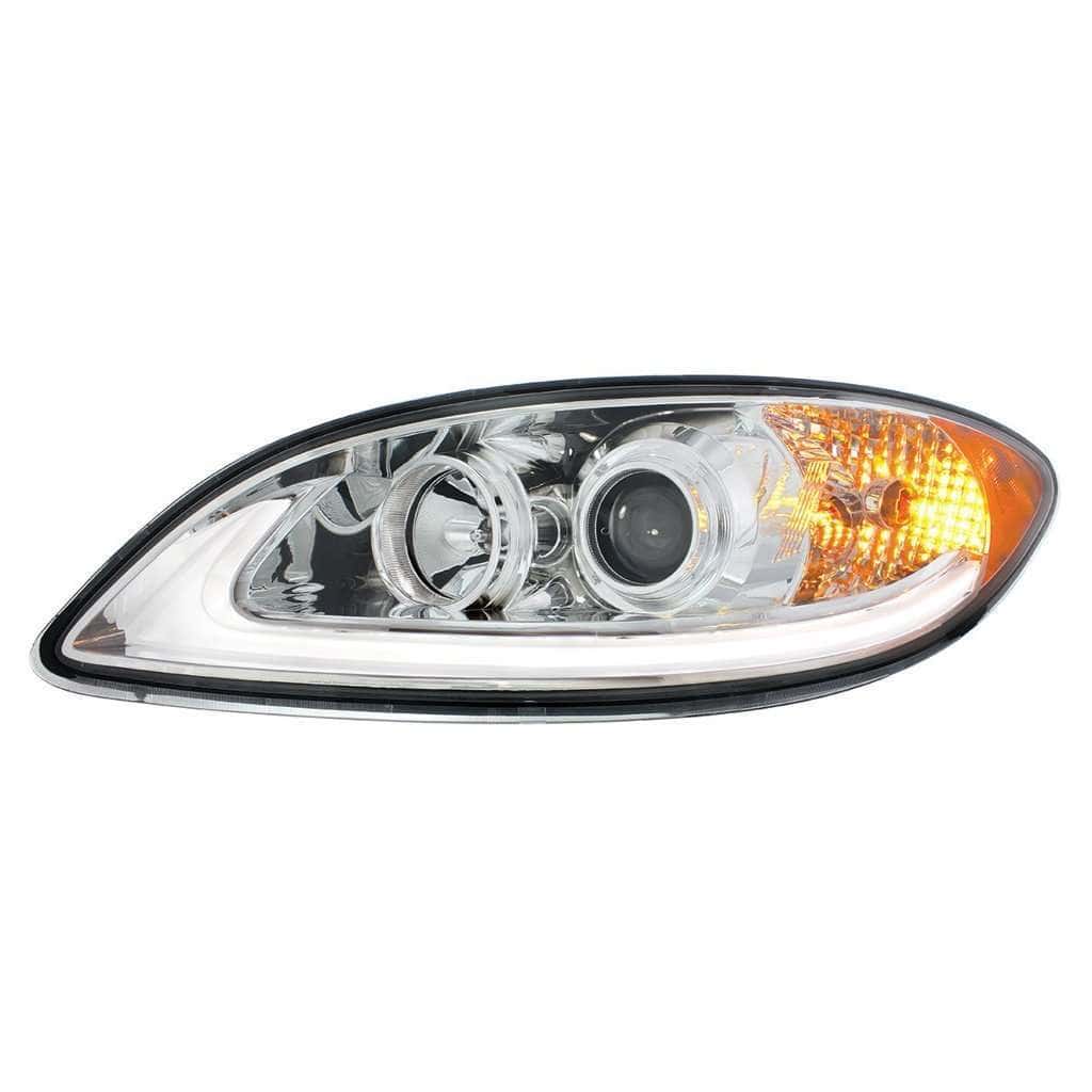International ProStar Chrome Projection Headlight w/LED Position Light Bar