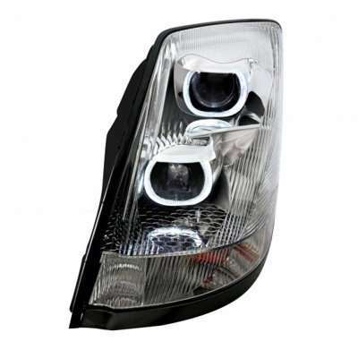 2003–2017 Volvo Vn/Vnl Chrome Projection Headlight W/Led Drl Light Bar 3 2003–2017 Volvo VN/VNL Chrome Projection Headlight w/LED DRL Light Bar