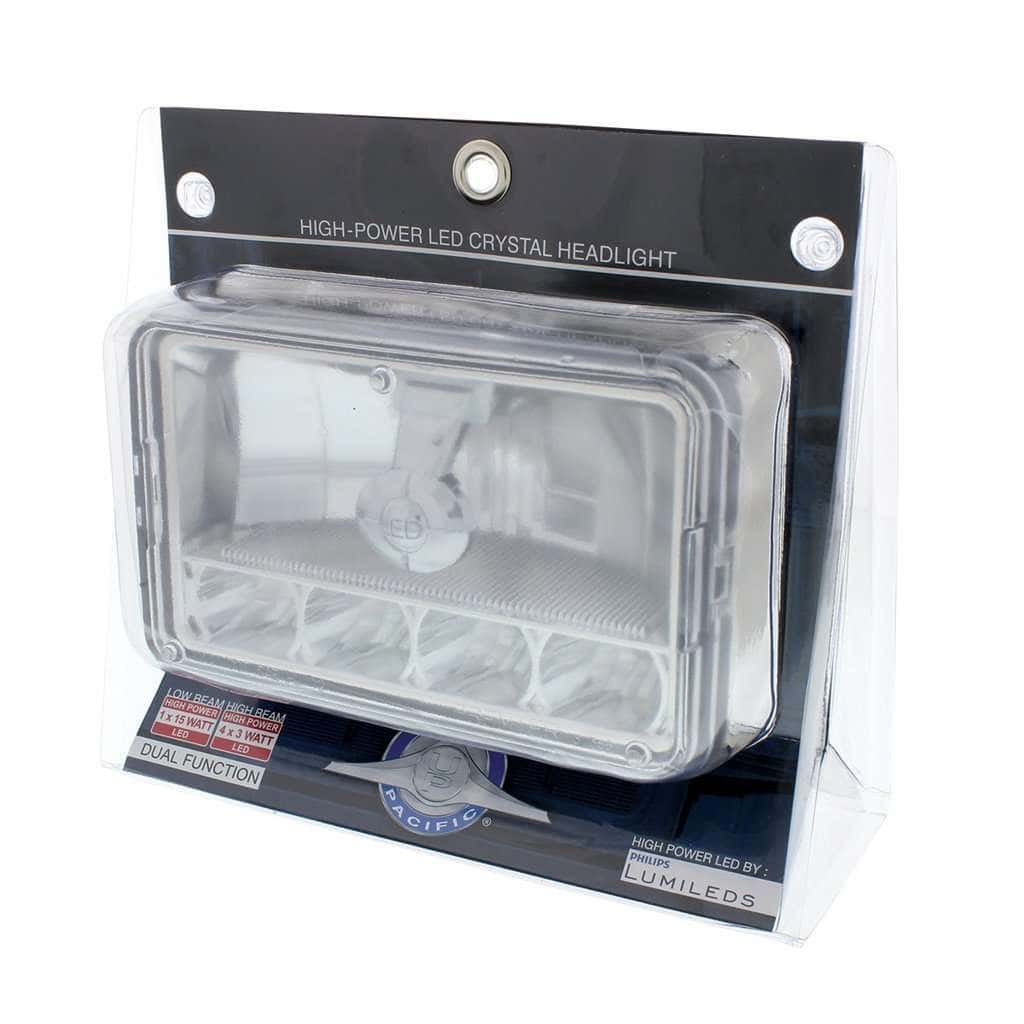 Ultralit 4&Quot;X6&Quot; Crystal Led Headlights – High &Amp; Low Beam Combo 5 ULTRALIT - 5 LED 4" X 6" Crystal Headlight - High & Low Beam