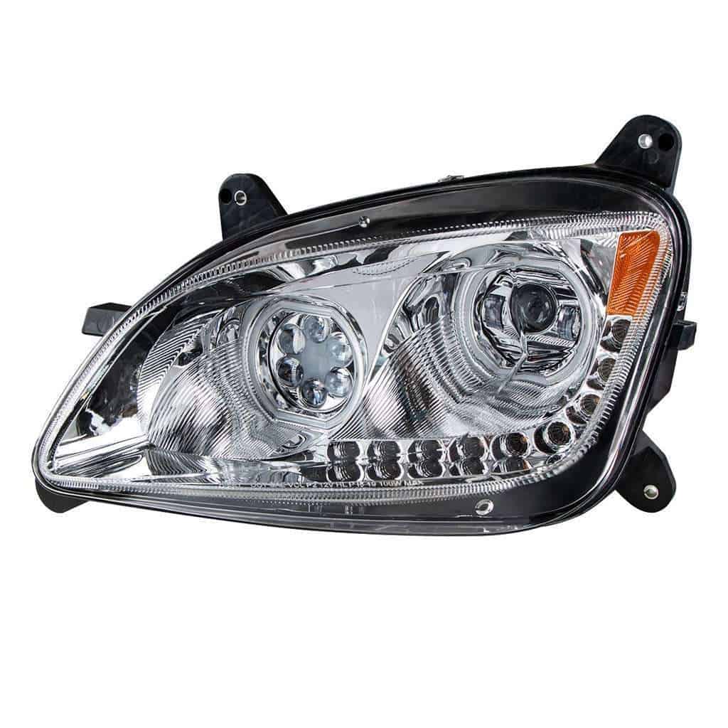 Peterbilt 587 (10-16)/579 (12-21) 10 LED Headlight-Chrome