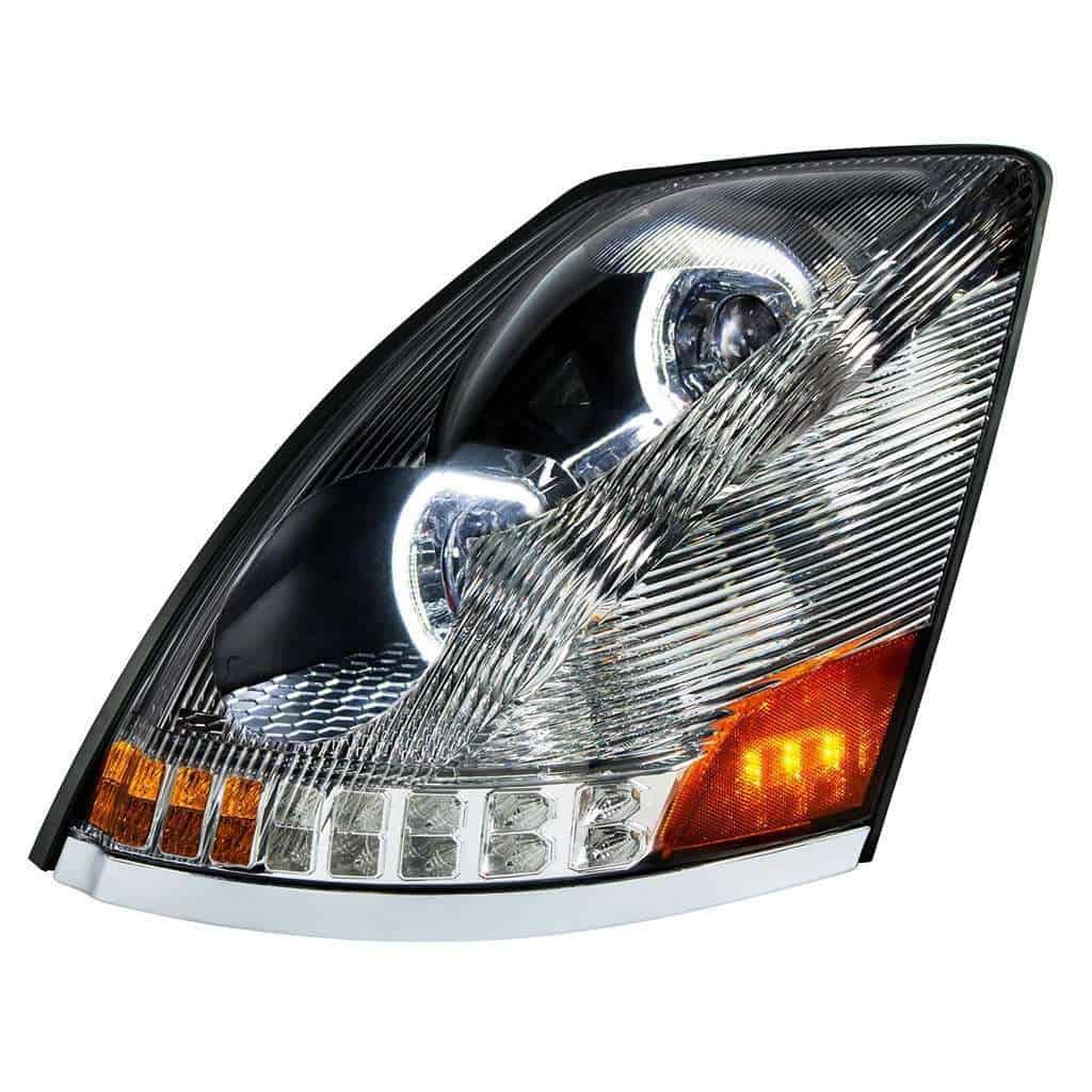 2003–2017 Volvo VN/VNL Chrome LED Headlight
