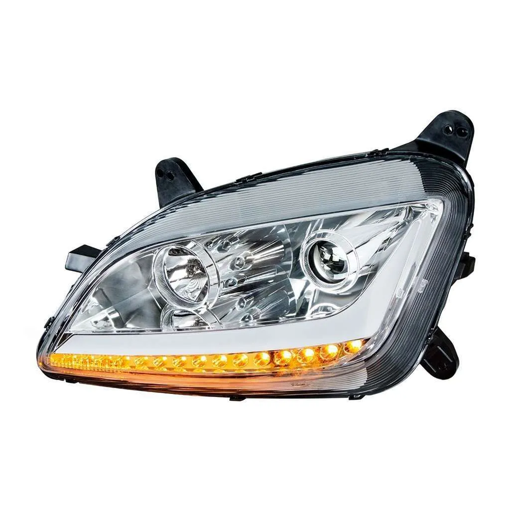 Peterbilt 579 Chrome Projection Headlights with LED Position & Signal