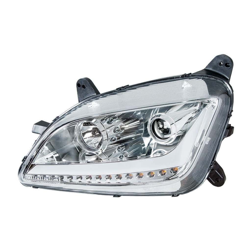 Peterbilt 579 Chrome Projection Headlights With Led Position &Amp; Signal 3 Peterbilt 579 Projection Headlight w LED Position Light/Signal (12-21)-Chrome