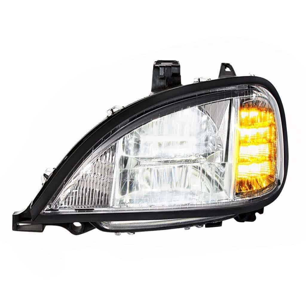 Chrome Led Headlight For 2001-2020 Freightliner Columbia 3 LED Headlight for 2001-2020 Freightliner Columbia