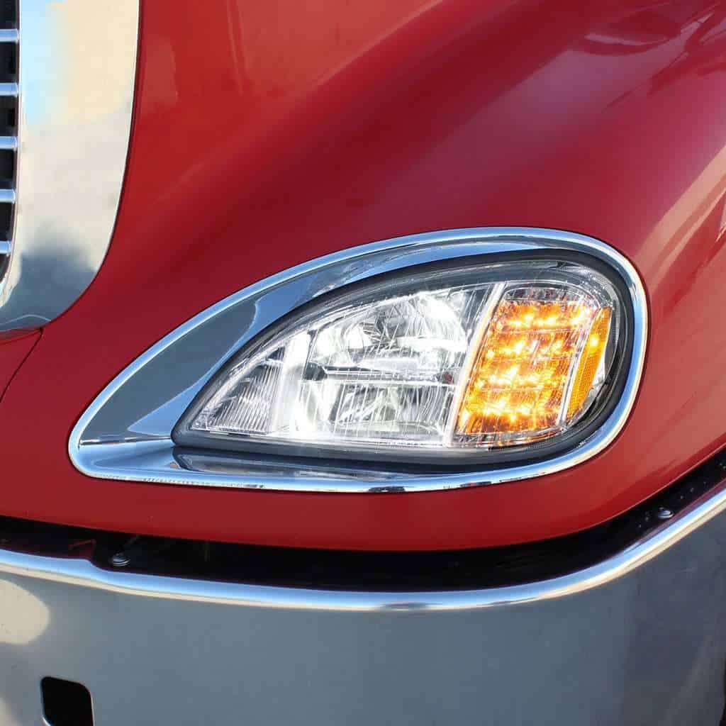 Chrome Led Headlight For 2001-2020 Freightliner Columbia 6 LED Headlight for 2001-2020 Freightliner Columbia