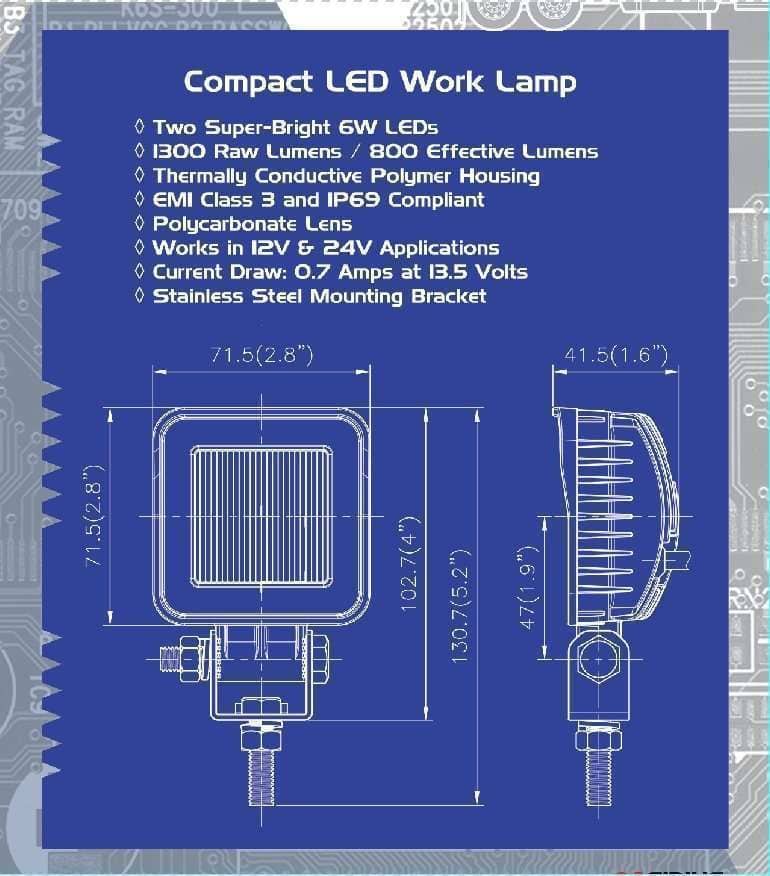 STARR LED 280 MINI WORK LIGHT