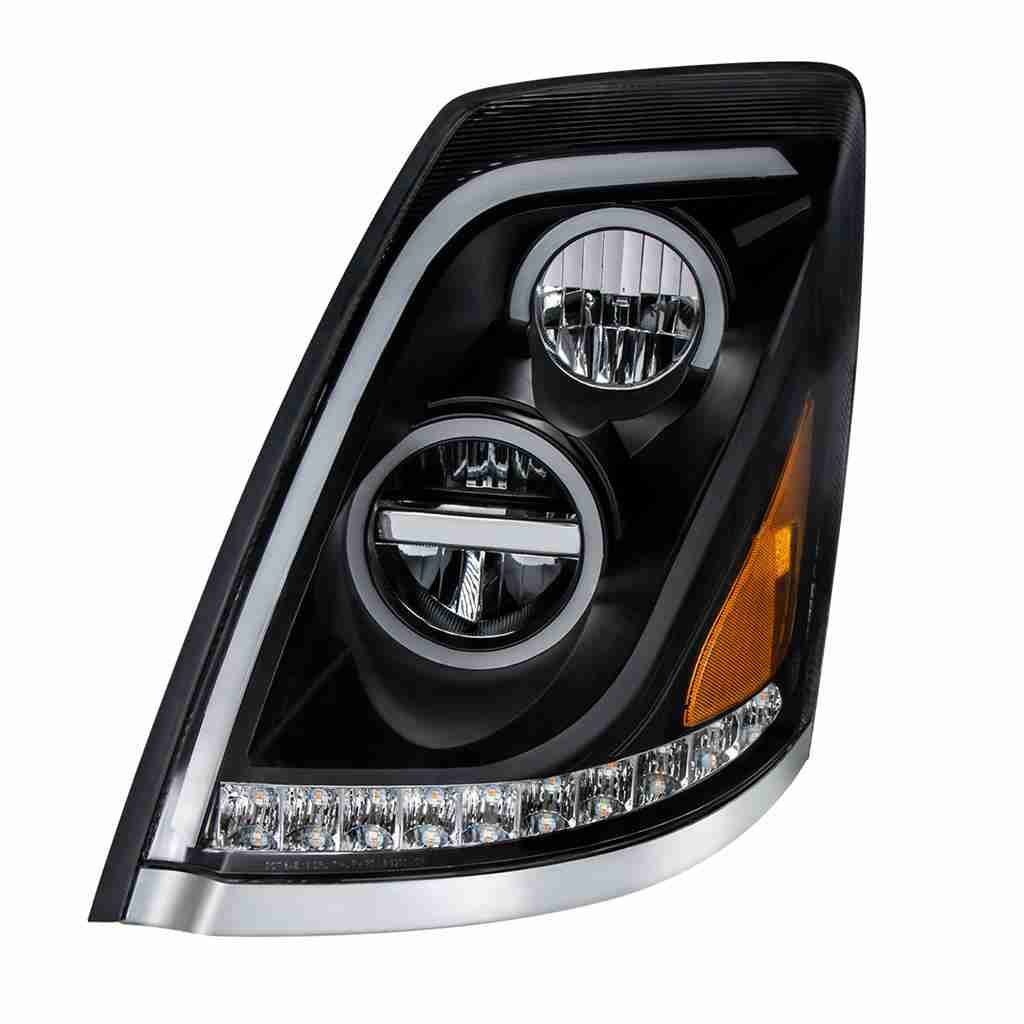 2013–2017 Volvo Vn/Vnl Blackout Led Headlight (Factory Led Only) 5 2003–2017 Volvo VN/VNL Blackout LED Headlight (Factory LED Replacement)