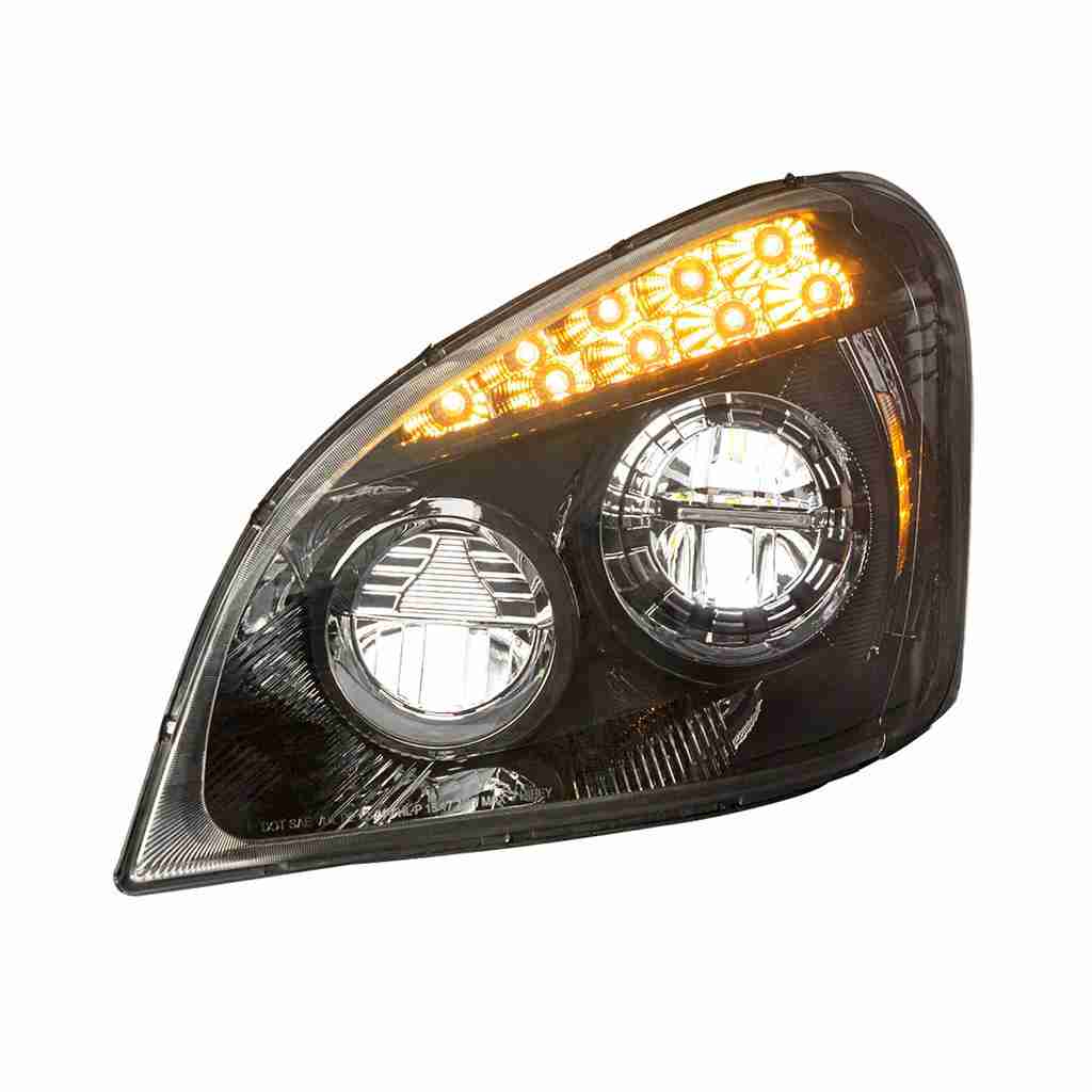 2008-2017 Freightliner Cascadia Black Led Headlight 4 2008-2017 Freightliner Cascadia Black LED Headlight