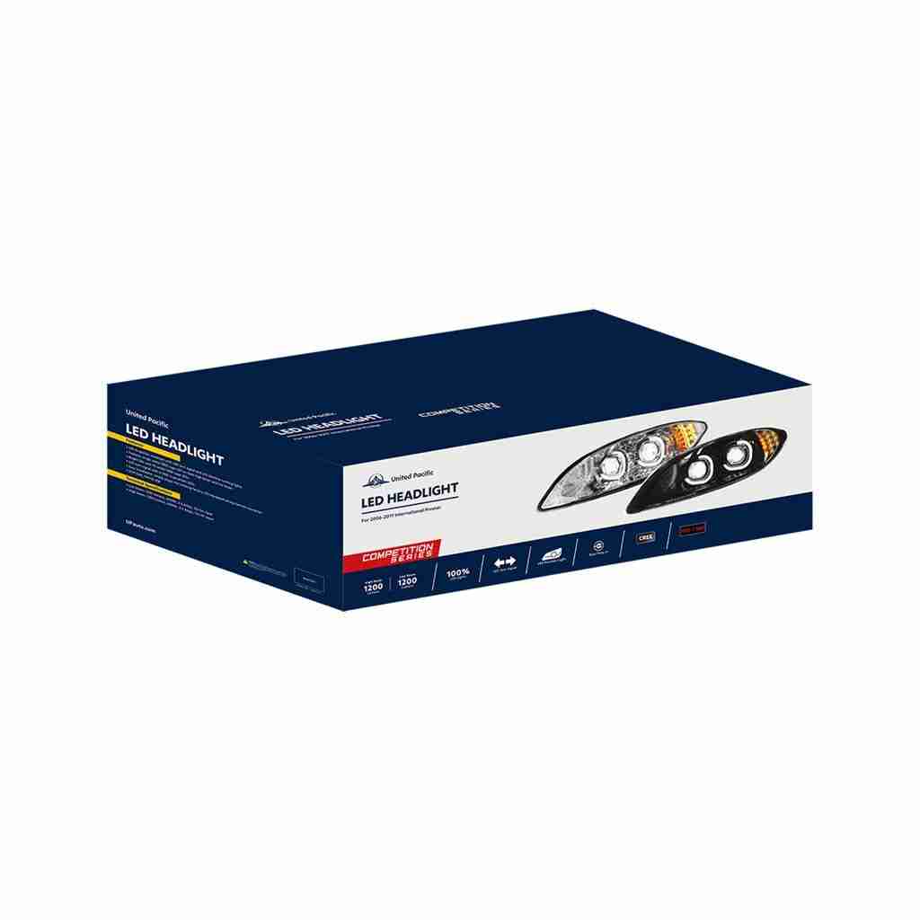 International Prostar Chrome Led Headlight (Factory Replacement) 9 International ProStar Chrome LED Headlight (Factory Replacement)