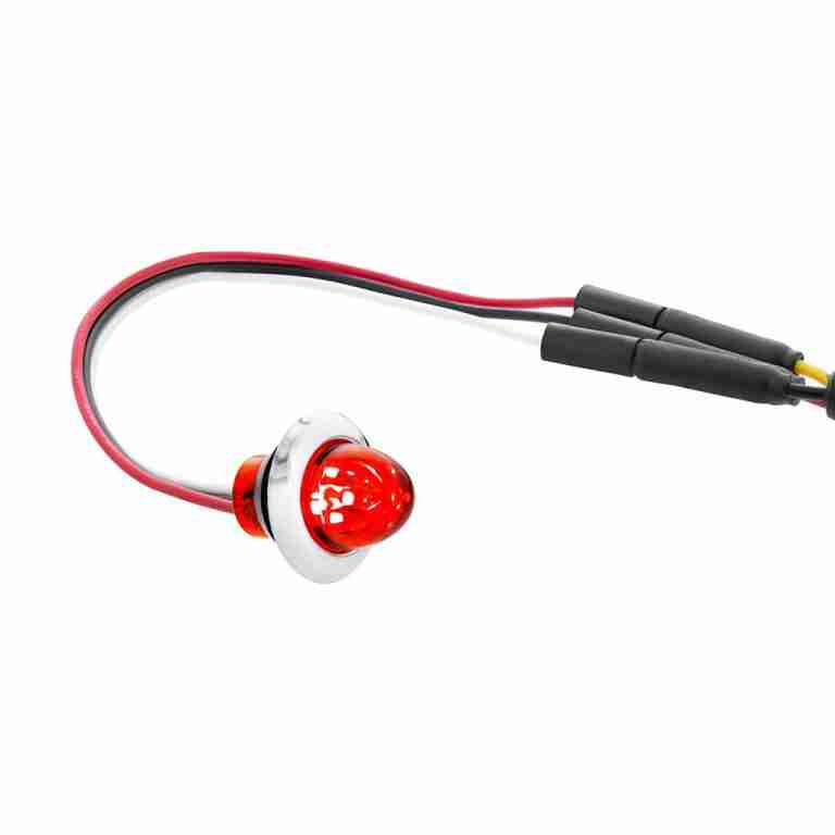 thumbnail image 2 of United Pacific Mini Watermelon LED Light – 3/4" Red/Red Lens – For Trucks, Part # 34848 2 of 6