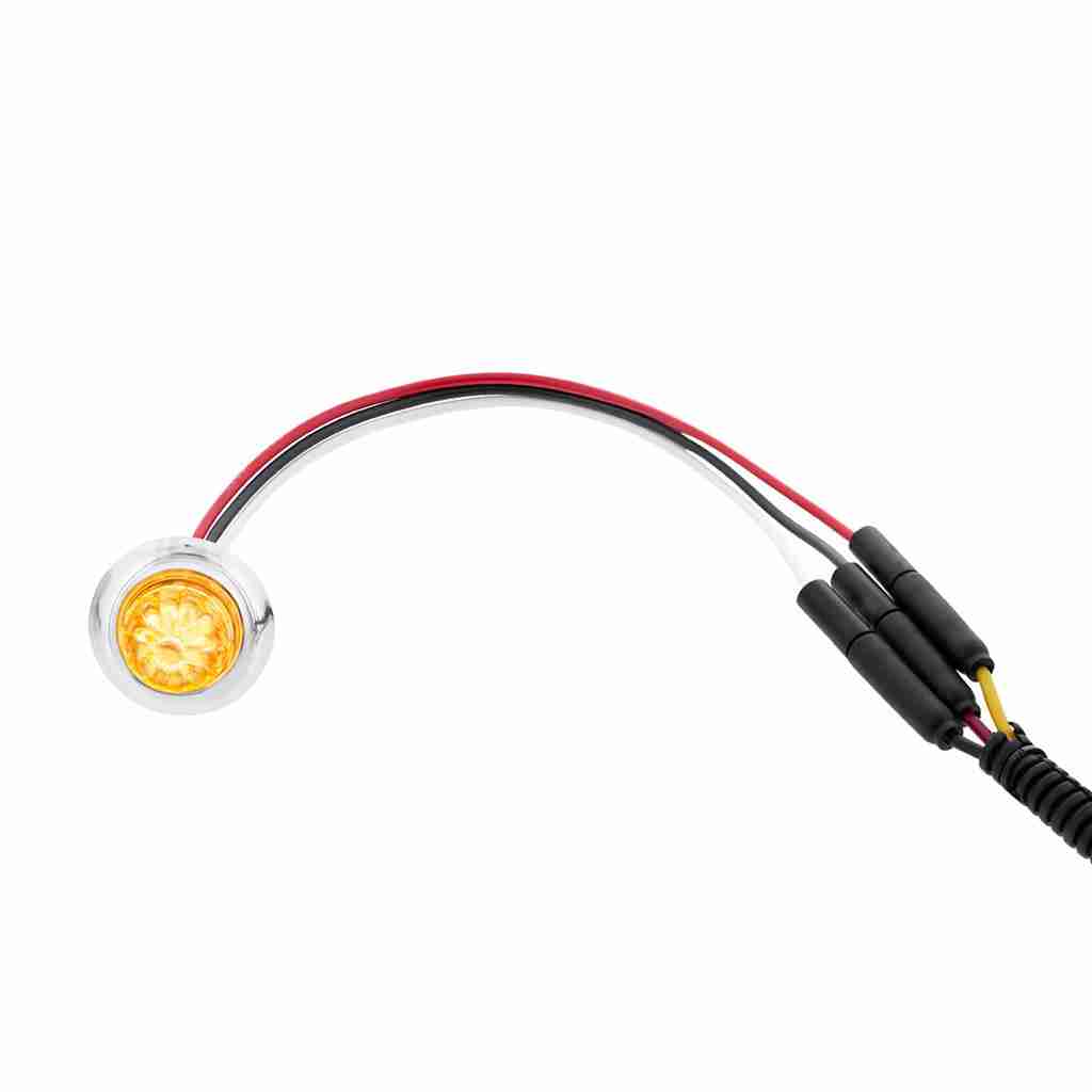 4 Led Dual Function Mini Watermelon Light – Amber/Clear 4 4 LED Dual Function Mini Watermelon Light – Amber/Clear