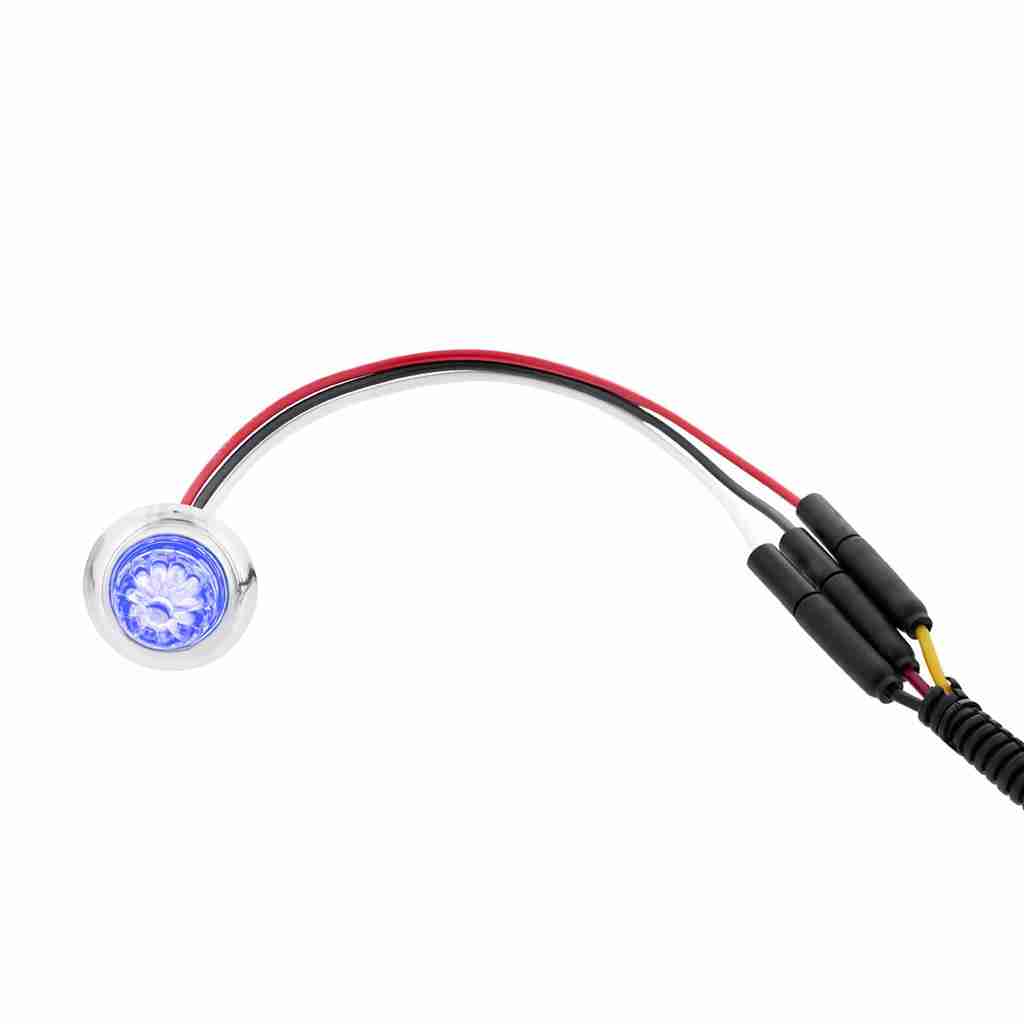4 Led Dual Function Mini Watermelon Light – Blue/Clear 4 4 LED Dual Function Mini Watermelon Light – Blue/Clear
