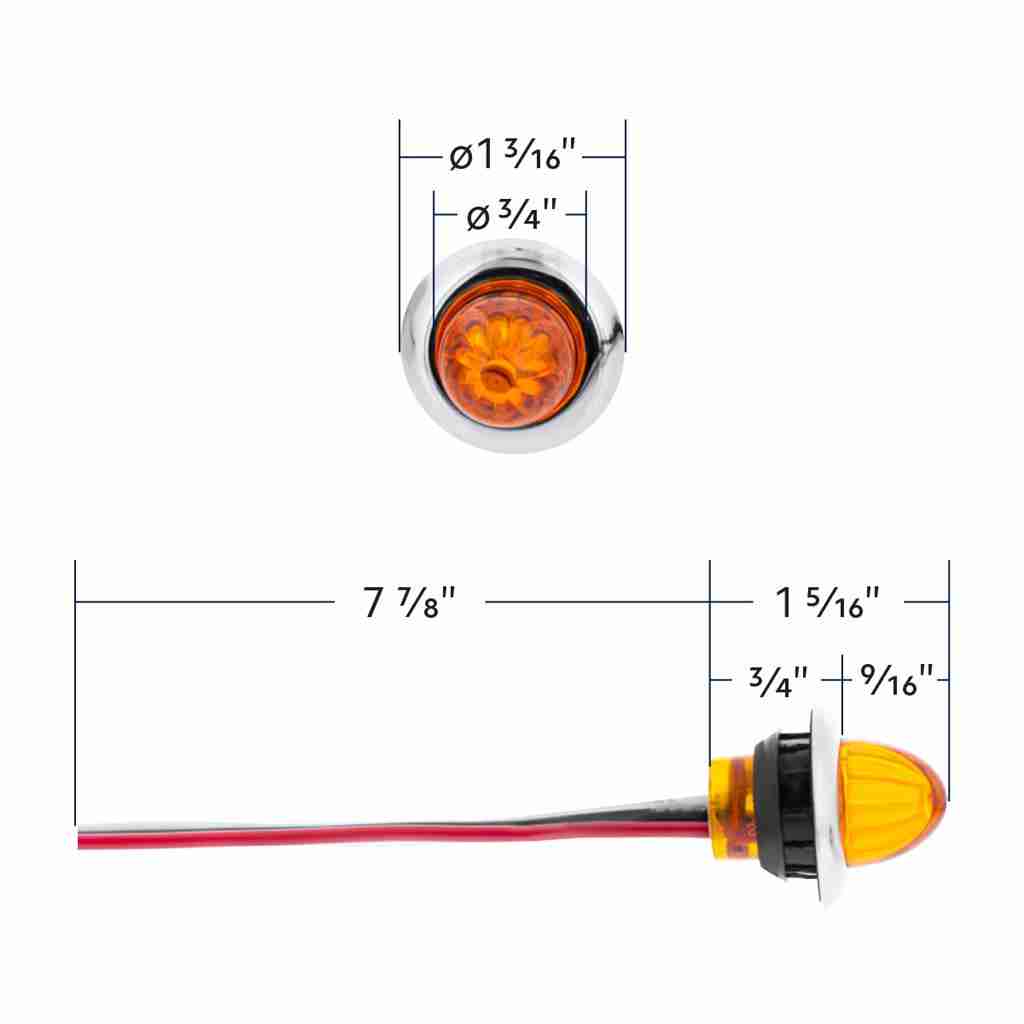 4 Led Dual Function Mini Watermelon Light – White/Clear 10 4 LED Dual Function Mini Watermelon Light – White/Clear