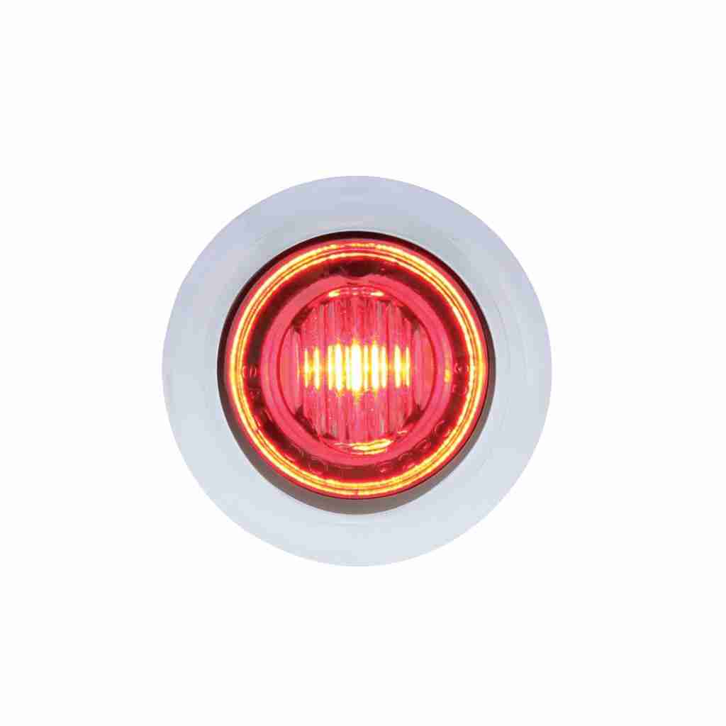 3/4&Quot; 3 Led Mini Double Fury Penny Light – Red &Amp; White 4 3/4" 3 LED Mini Double Fury Penny Light – Red & White