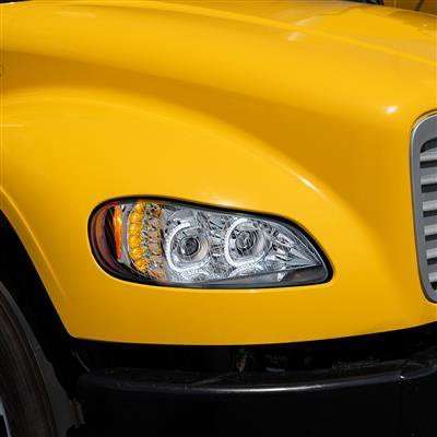Freightliner M2 S2Rv Led Headlights 2002–2024-Black 4 Freightliner M2 S2RV LED Headlights 2002–2024