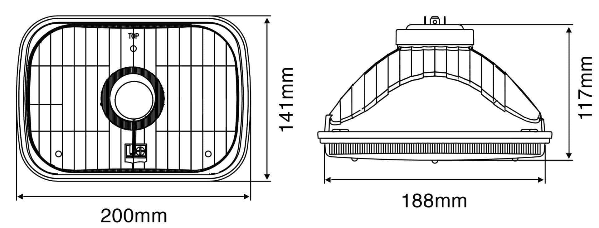 Starr 5x7 Halogen Housing Conversion