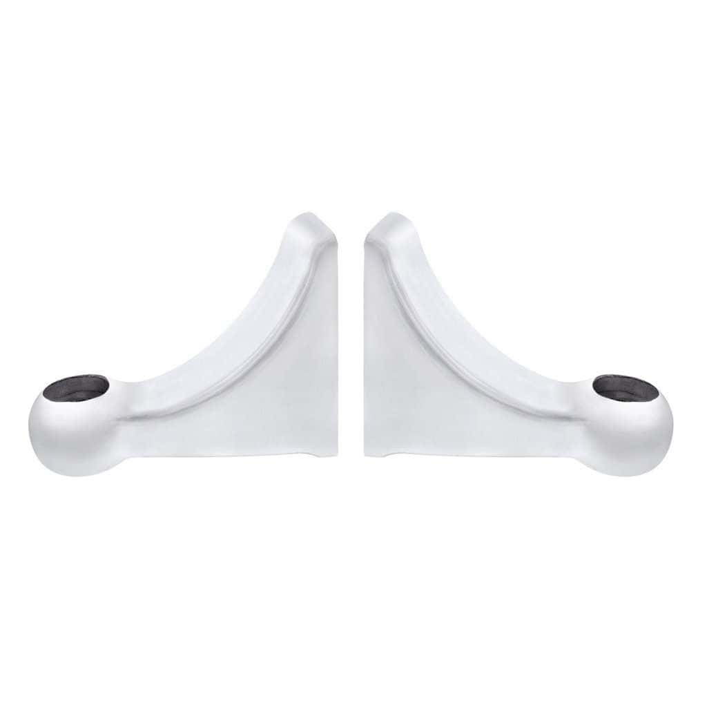 Peterbilt 359 Polished L-Shaped Headlight Brackets (Pair)