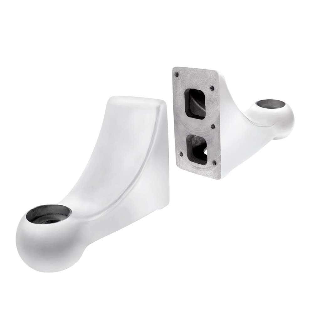 Peterbilt 359 L Shaped Polished Headlight Brackets (Pair)