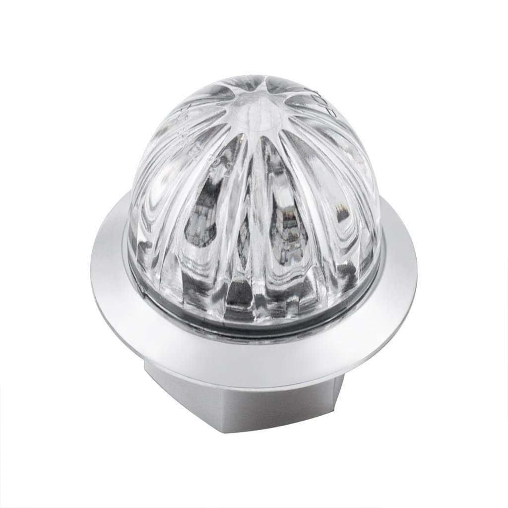 4 Led Watermelon Double Fury Light – Amber &Amp; Blue W/Clear Lens 4 4 LED Watermelon Double Fury Light – Amber & Blue w/Clear Lens