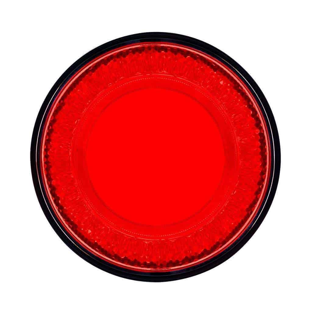 24 LED 4" Round Mirage Tail Light Red LED/Red Lens