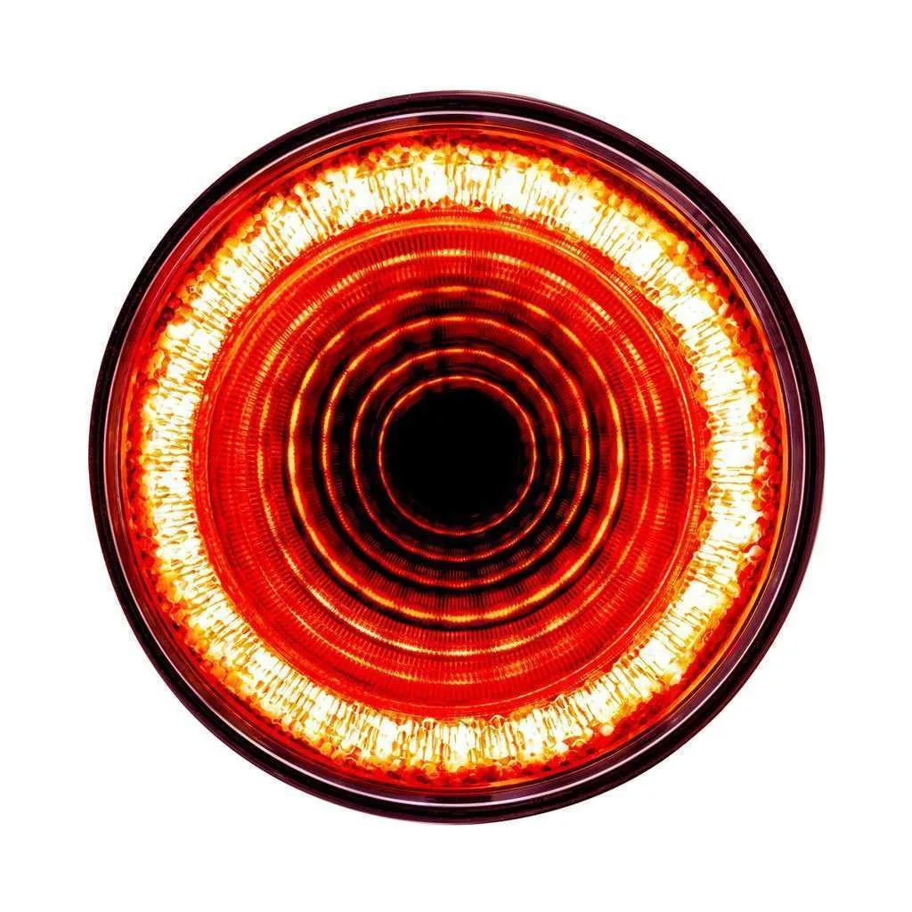 Home 146 24 LED 4" Round Mirage Tail Light Red LED/Clear Lens