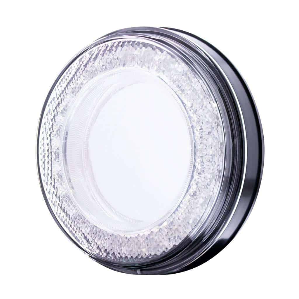 24 Led 4&Quot; Round Mirage Tail Light Amber Led/Clear Lens 4 24 LED 4" Round Mirage Tail Light Amber LED/Clear Lens