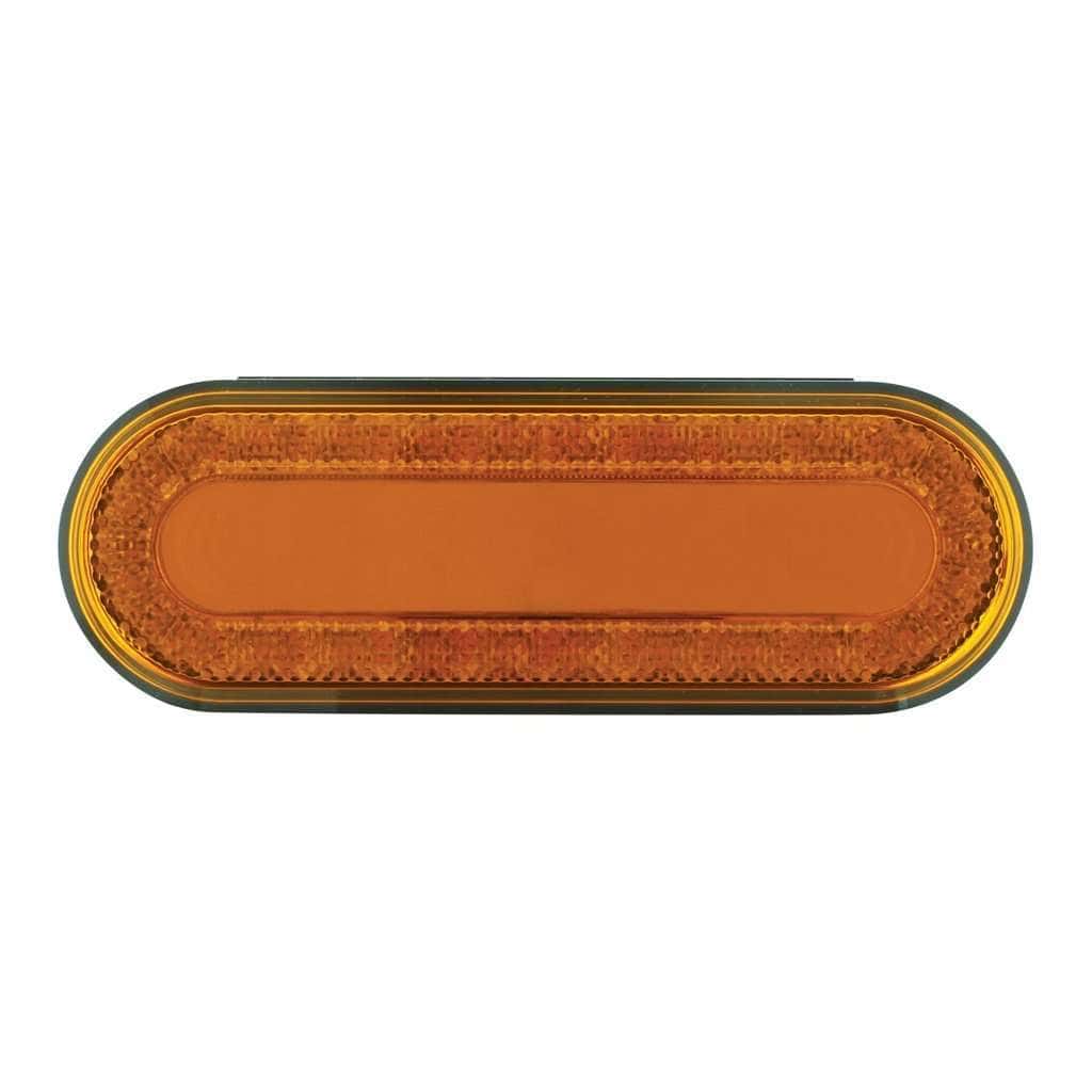 24 Led 6&Quot; Oval Mirage Tail Light Amber Led/Amber Lens 3 24 LED 6" Oval Mirage Tail Light
