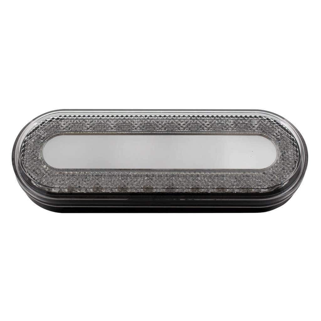 24 Led 6&Quot; Oval Mirage Tail Light Red Led/Clear Lens 3 24 LED 6" Oval Mirage Tail Light Red LED/Clear Lens