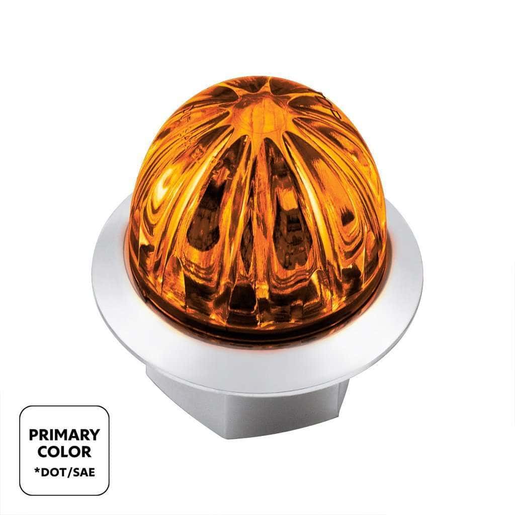 4 LED Watermelon Double Fury Light – Amber & Purple w/Clear Lens