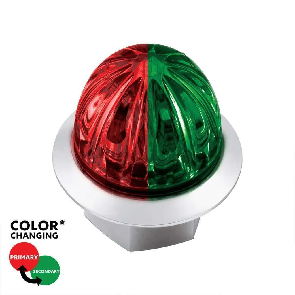 4 LED Watermelon Double Fury Light – Red & Green w/Clear Lens