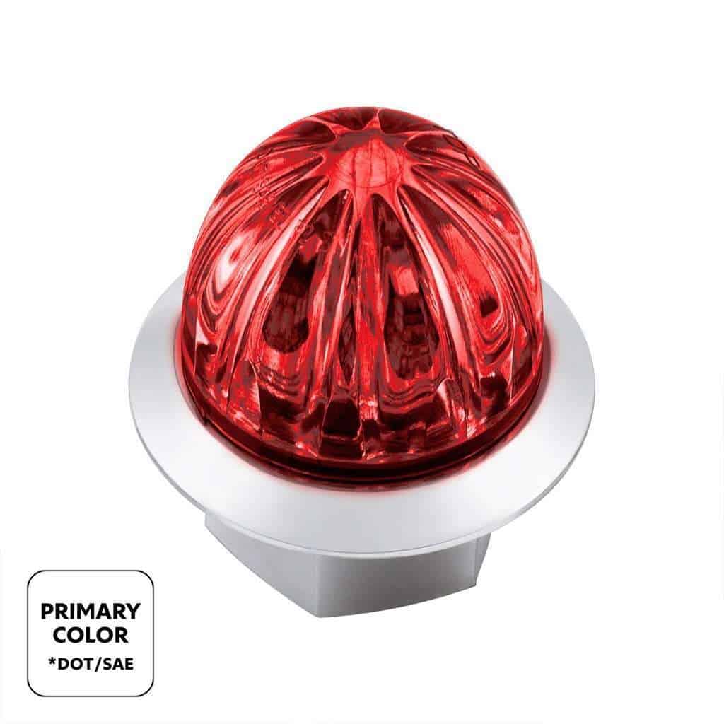 4 LED Watermelon Double Fury Light – Red & Purple w/Clear Lens