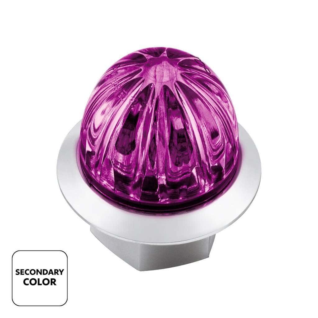 4 Led Watermelon Double Fury Light – Red &Amp; Purple W/Clear Lens 3 4 LED Watermelon Double Fury Light – Red & Purple w/Clear Lens