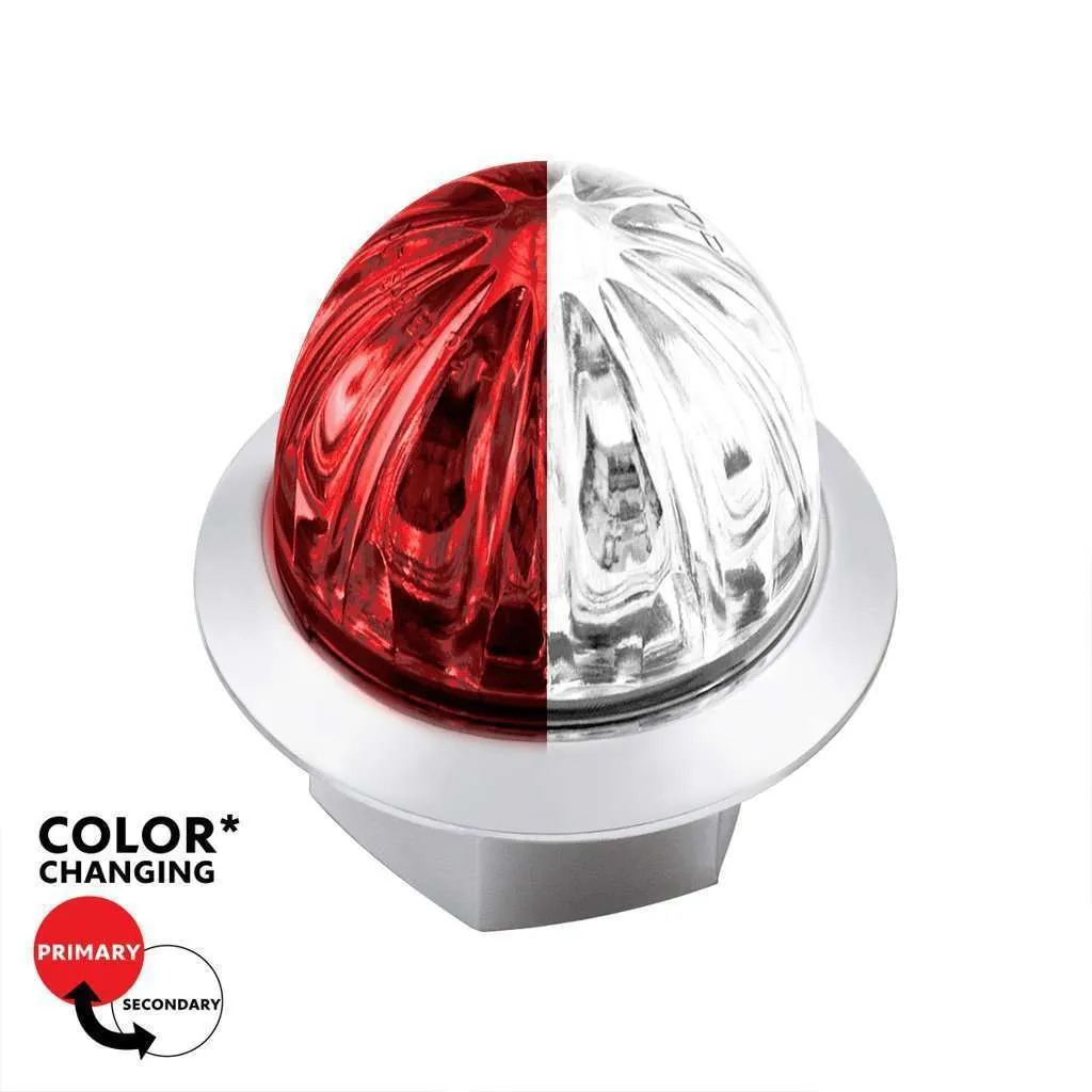 4 LED Watermelon Double Fury Light – Red & White w/Clear Lens