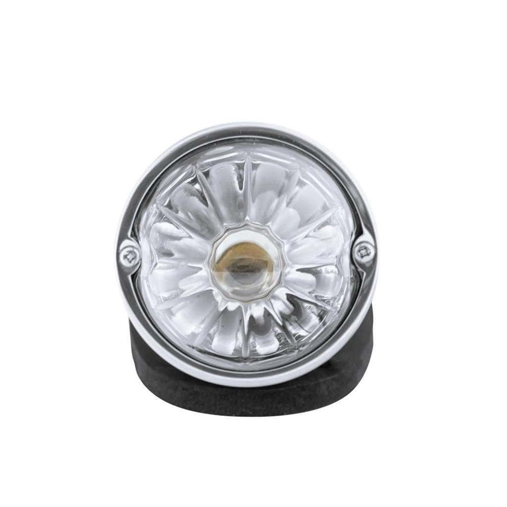 Chrome Die Cast Torpedo Cab Light With Watermelon Glass Lens &Amp; 1156 Bulb – Clear 4 Chrome Die Cast Torpedo Cab Light with Watermelon Glass Lens & 1156 Bulb – Clear