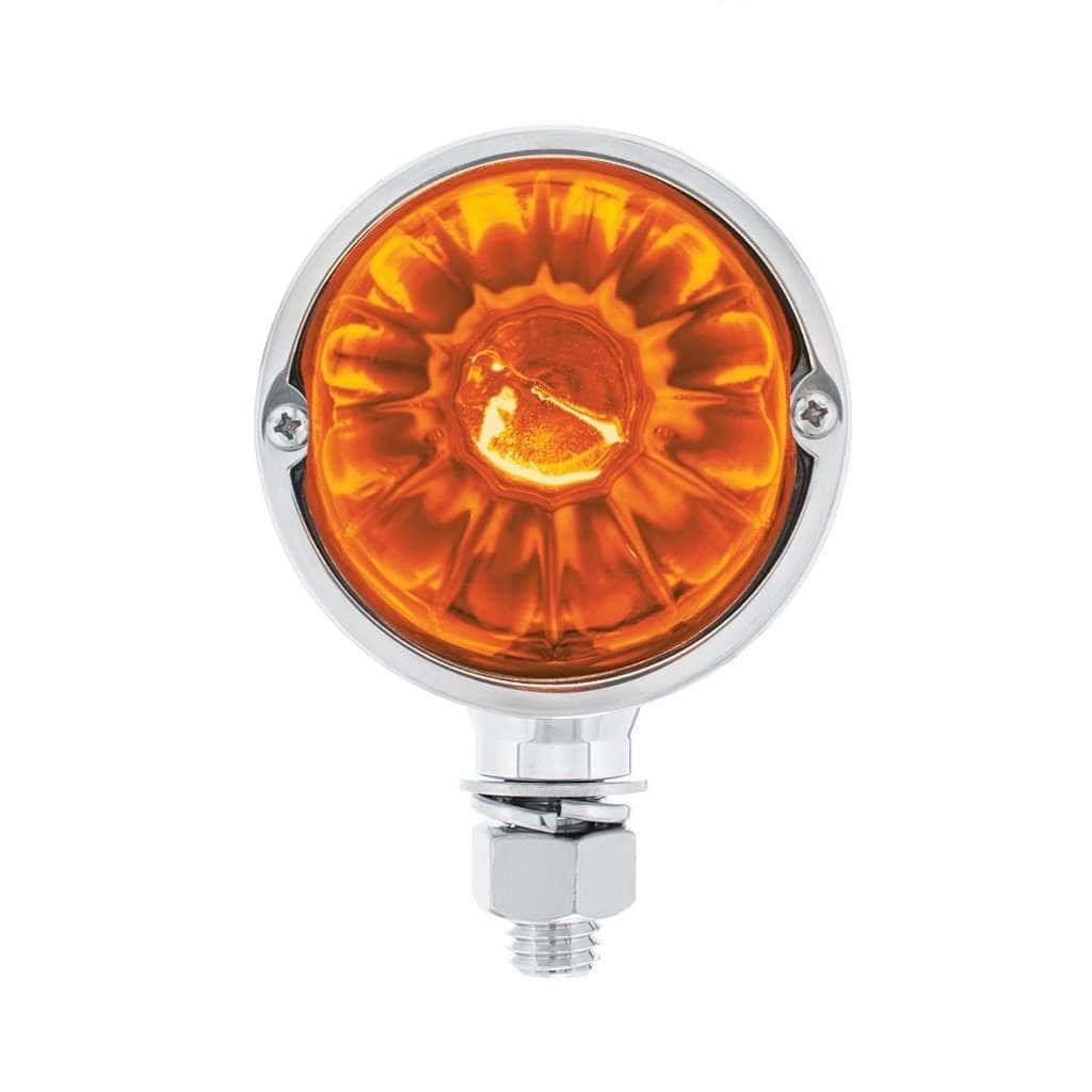 Chrome Double Face Housing With 2 Watermelon Glass Lenses – Amber 3 Chrome Double Face Housing with 2 Watermelon Glass Lenses – Amber