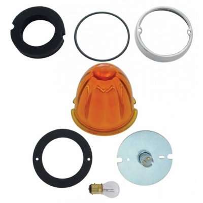 Grakon 1000 Style Cab Light Conversion Kit with Watermelon Glass Lens & 1157 Base – Amber