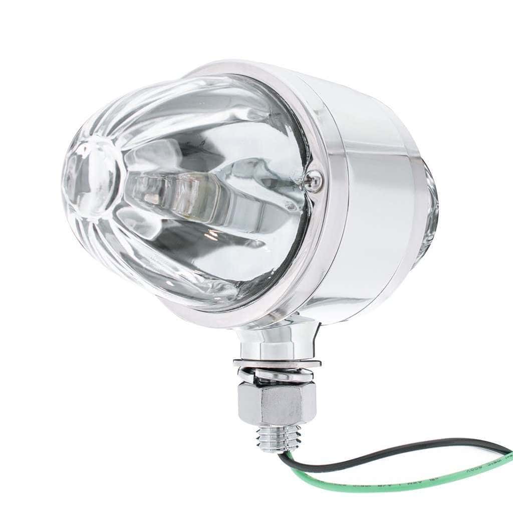 Chrome Double Face Housing with 2 Watermelon Glass Lenses–Clear