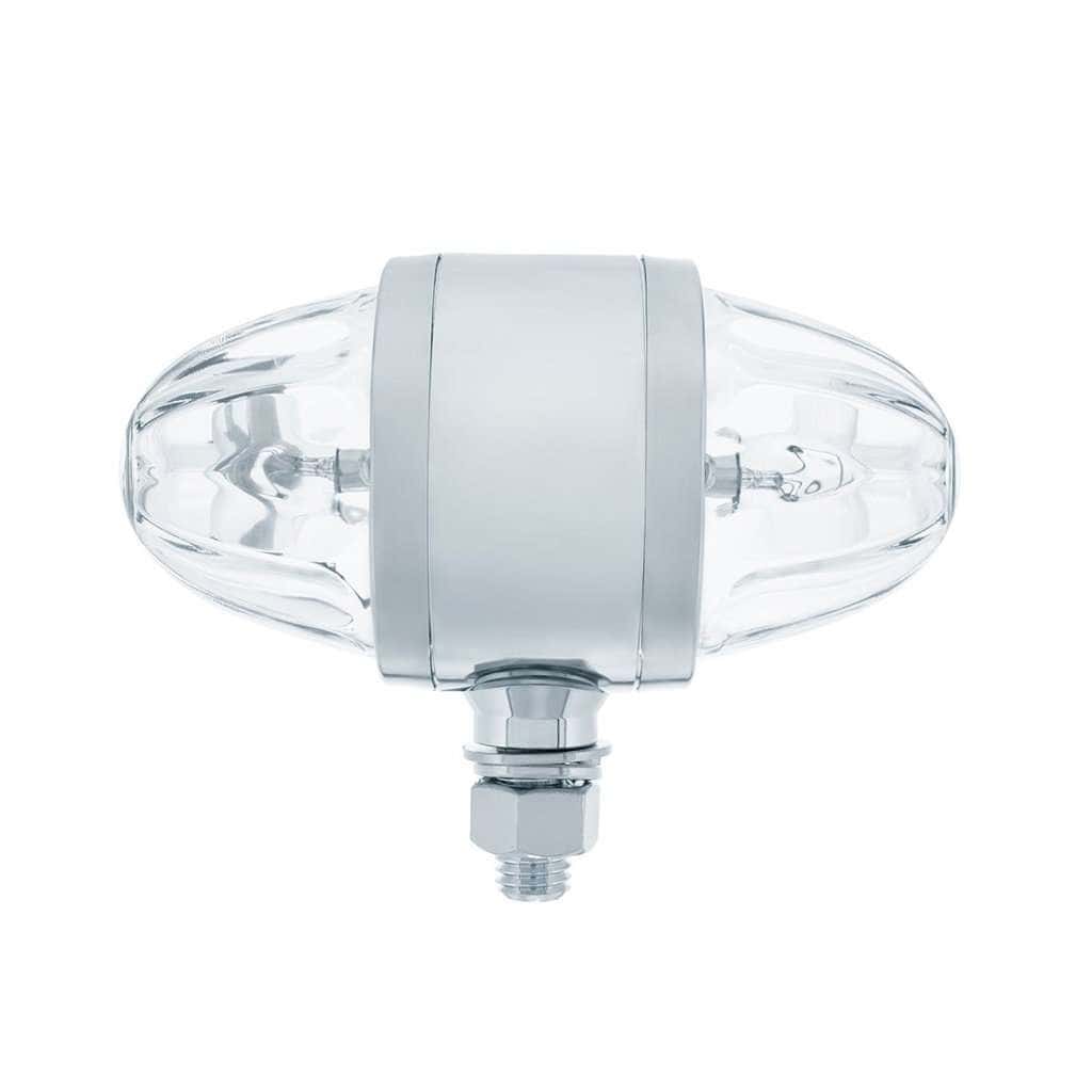 Chrome Double Face Housing With 2 Watermelon Glass Lenses–Clear 5 Chrome Double Face Housing with 2 Watermelon Glass Lenses–Clear