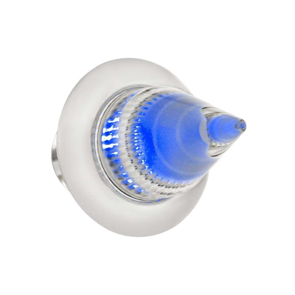 4 LED Dual Function Spike Light w/SS Bezel – Blue LED/Clear Lens