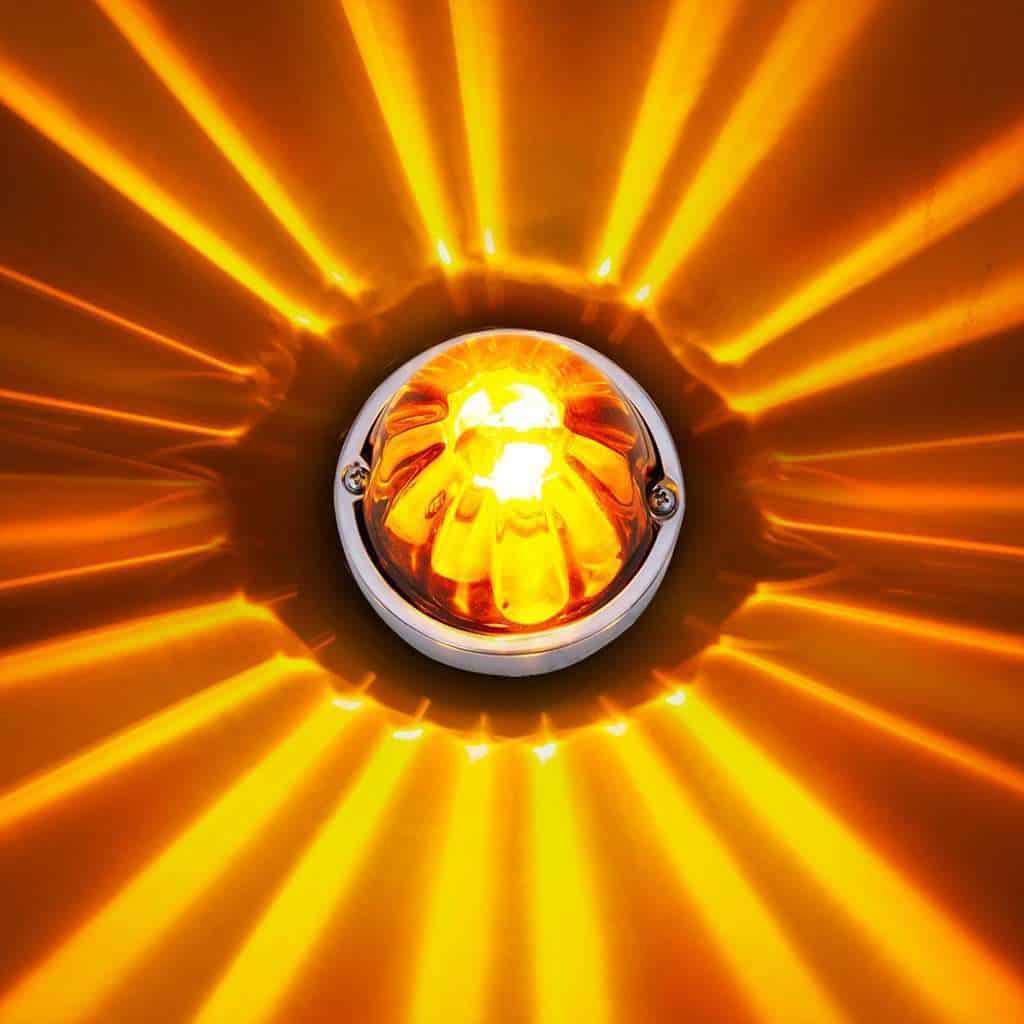 UltraBurst Glass Watermelon Light Flush Mount Kit – Amber LED/Lens
