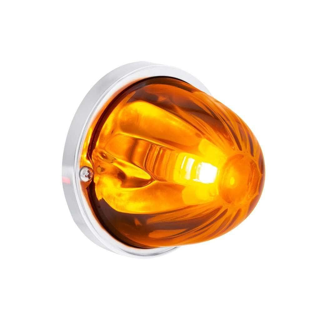 UltraBurst Glass Watermelon Light Flush Mount Kit – Amber LED/DK Amber Lens