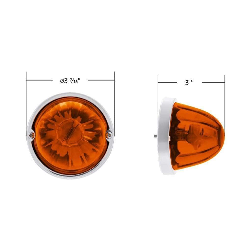 Ultraburst Glass Watermelon Light Flush Mount Kit – Amber Led/Dk Amber Lens 9 UltraBurst Glass Watermelon Light Flush Mount Kit – Amber LED/DK Amber Lens
