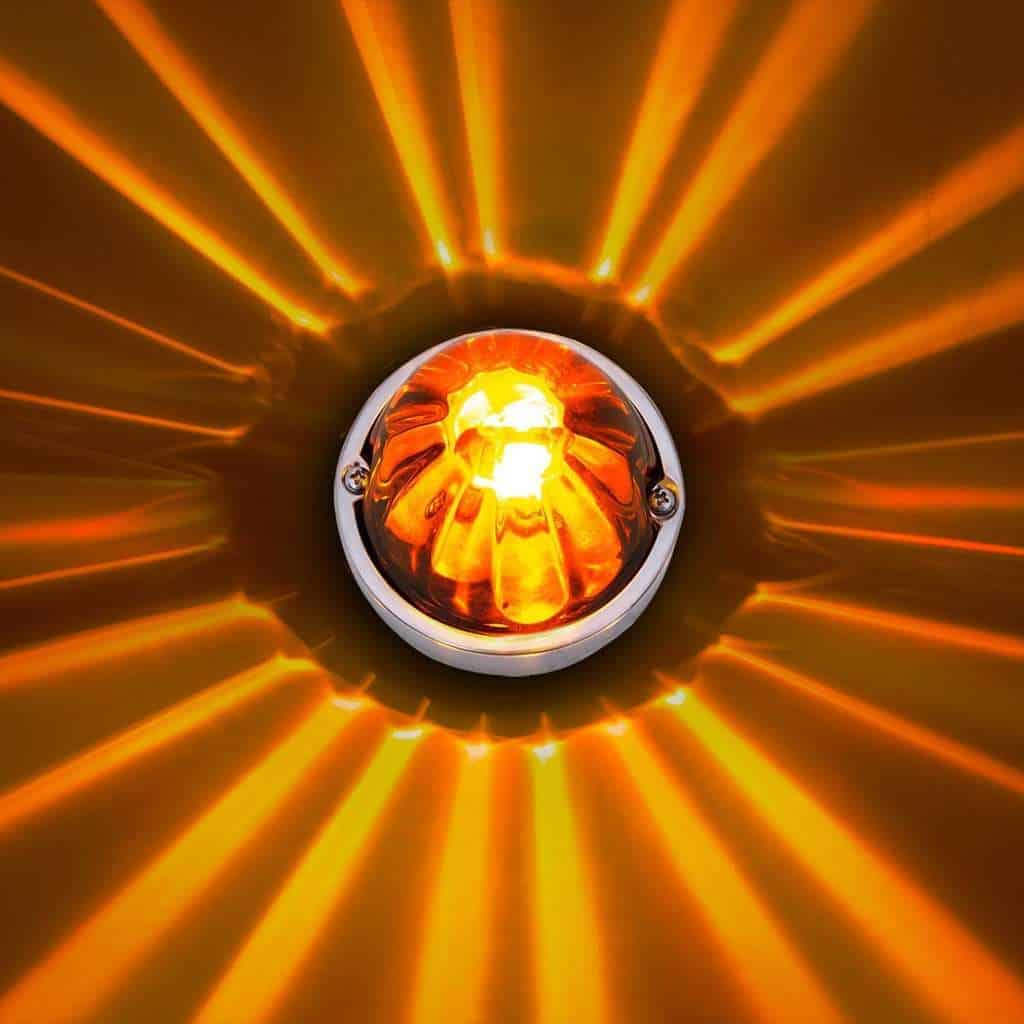 Ultraburst Glass Watermelon Light Flush Mount Kit – Amber Led/Dk Amber Lens 3 UltraBurst Glass Watermelon Light Flush Mount Kit – Amber LED/DK Amber Lens