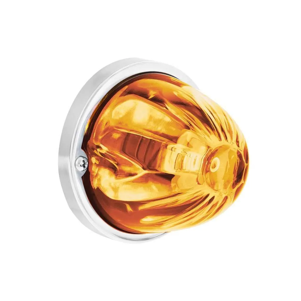 Home 136 UltraBurst Glass Watermelon Light Flush Mount Kit – Amber LED/Clear Lens