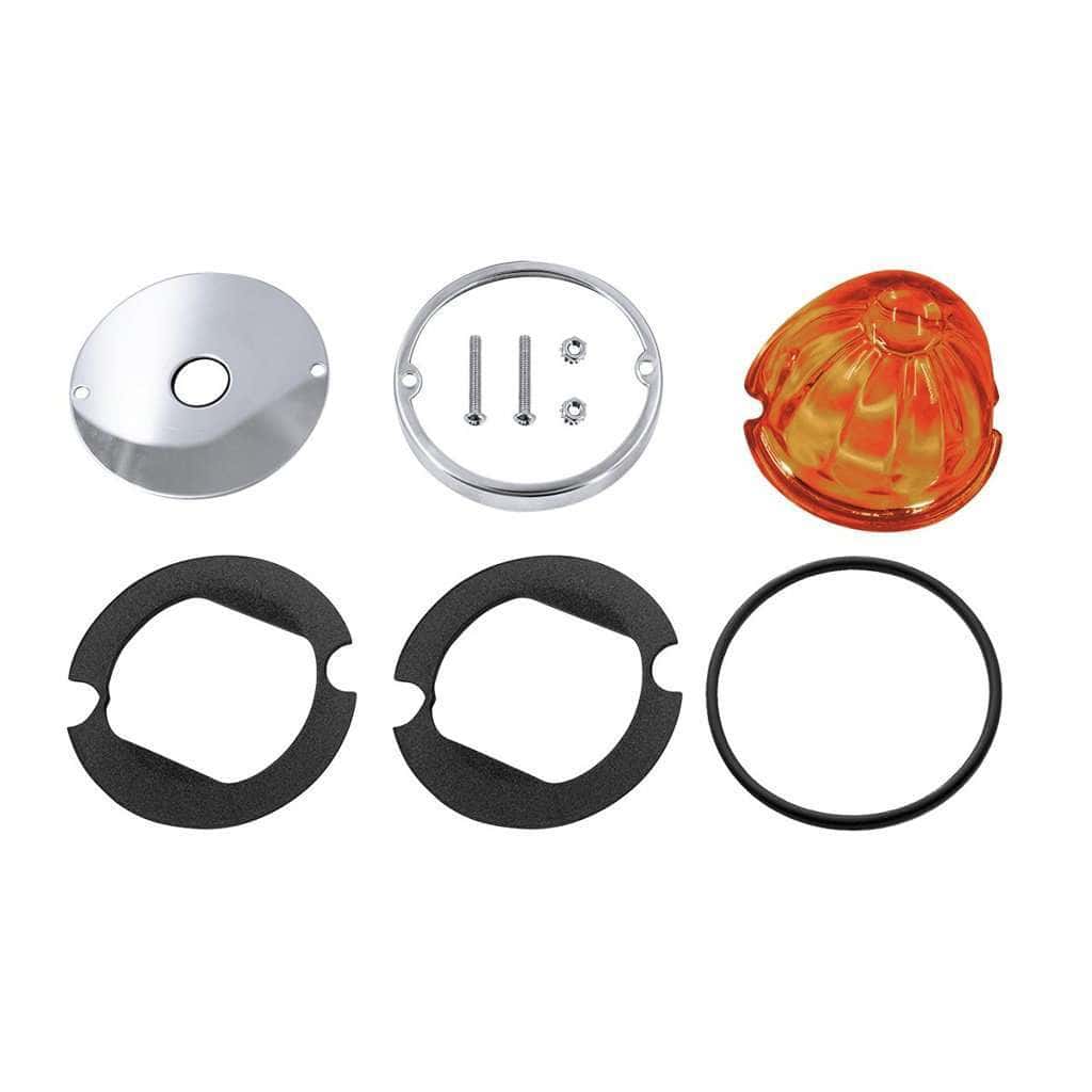 Glass Watermelon Light Kit for 3/4" Mini Light – Dark Amber Lens