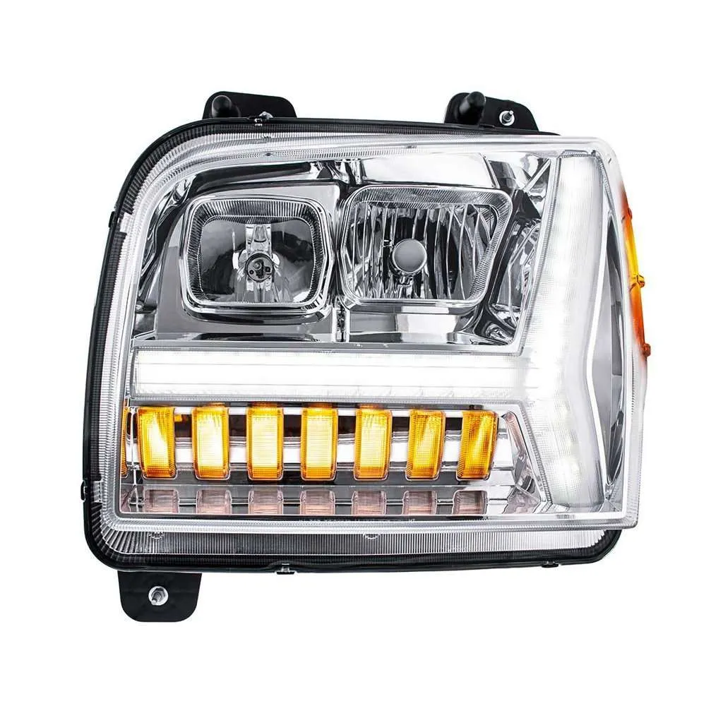 Kenworth W990 Halogen Headlights - Chrome