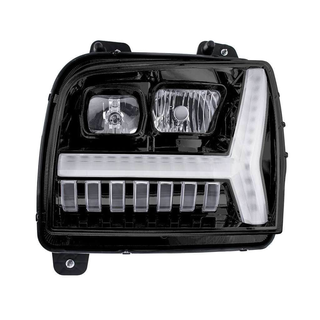 Kenworth W990 Halogen Headlights - Black